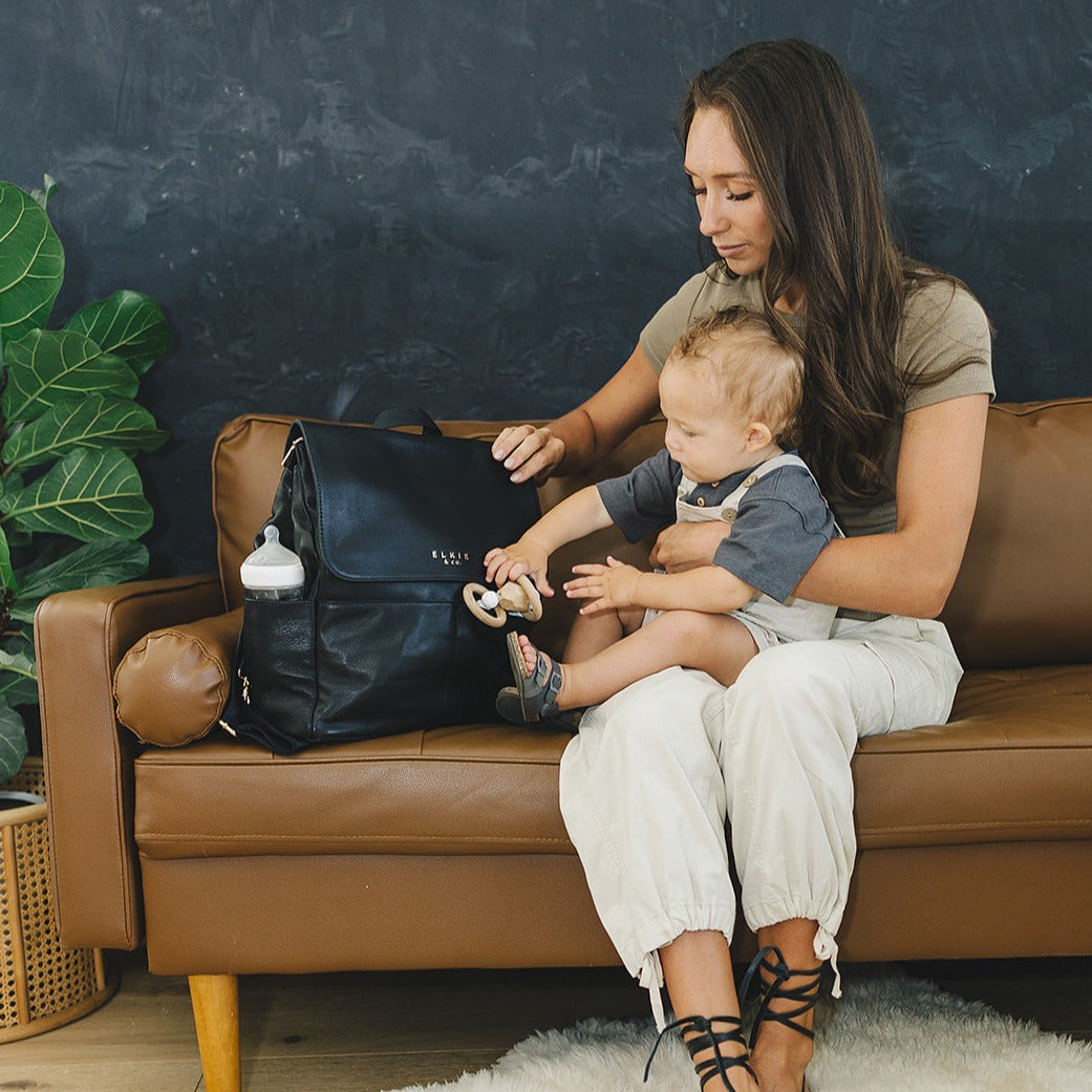 Genuine Leather Backpack / Handbag