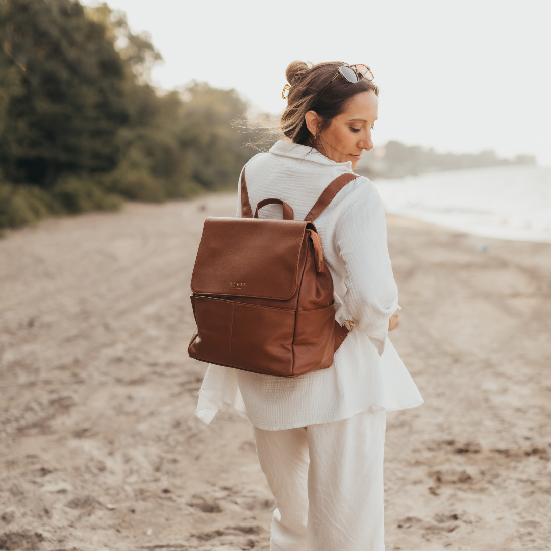 Genuine Leather Backpack / Handbag