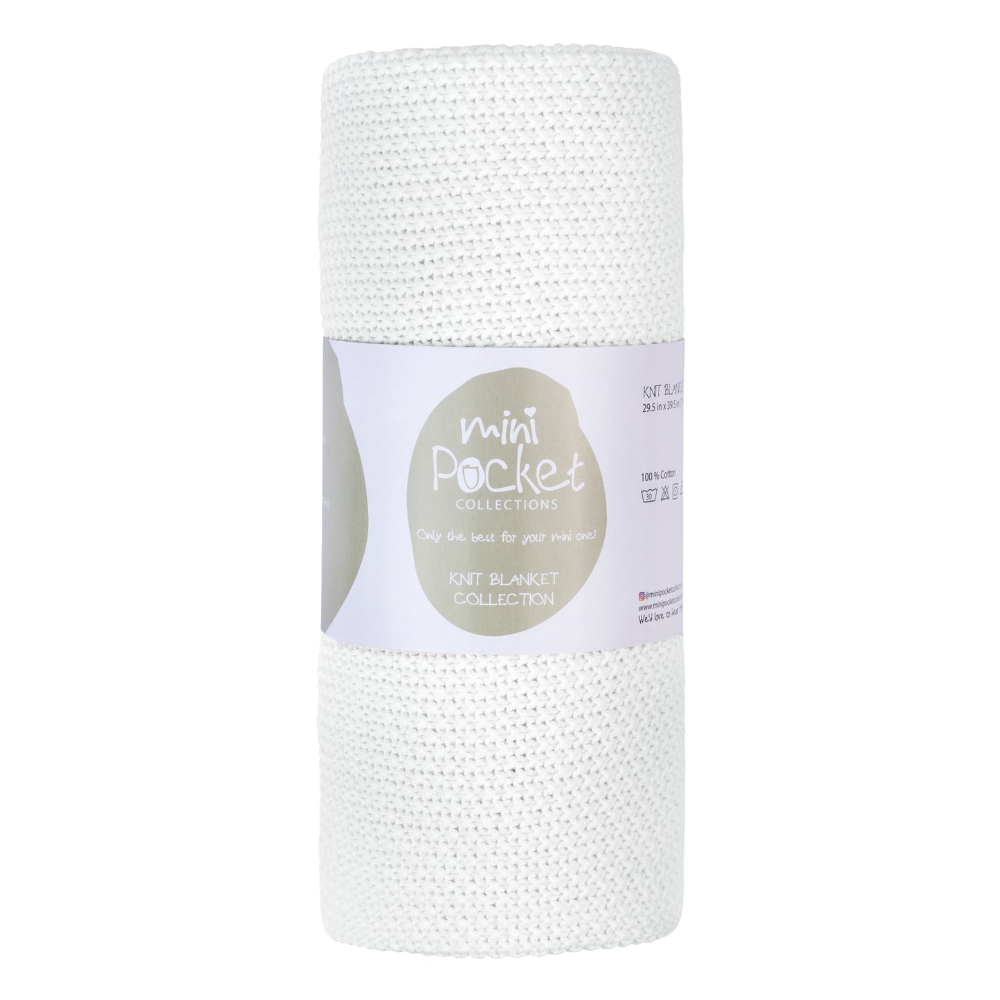 100% Cotton Knit Baby Blanket