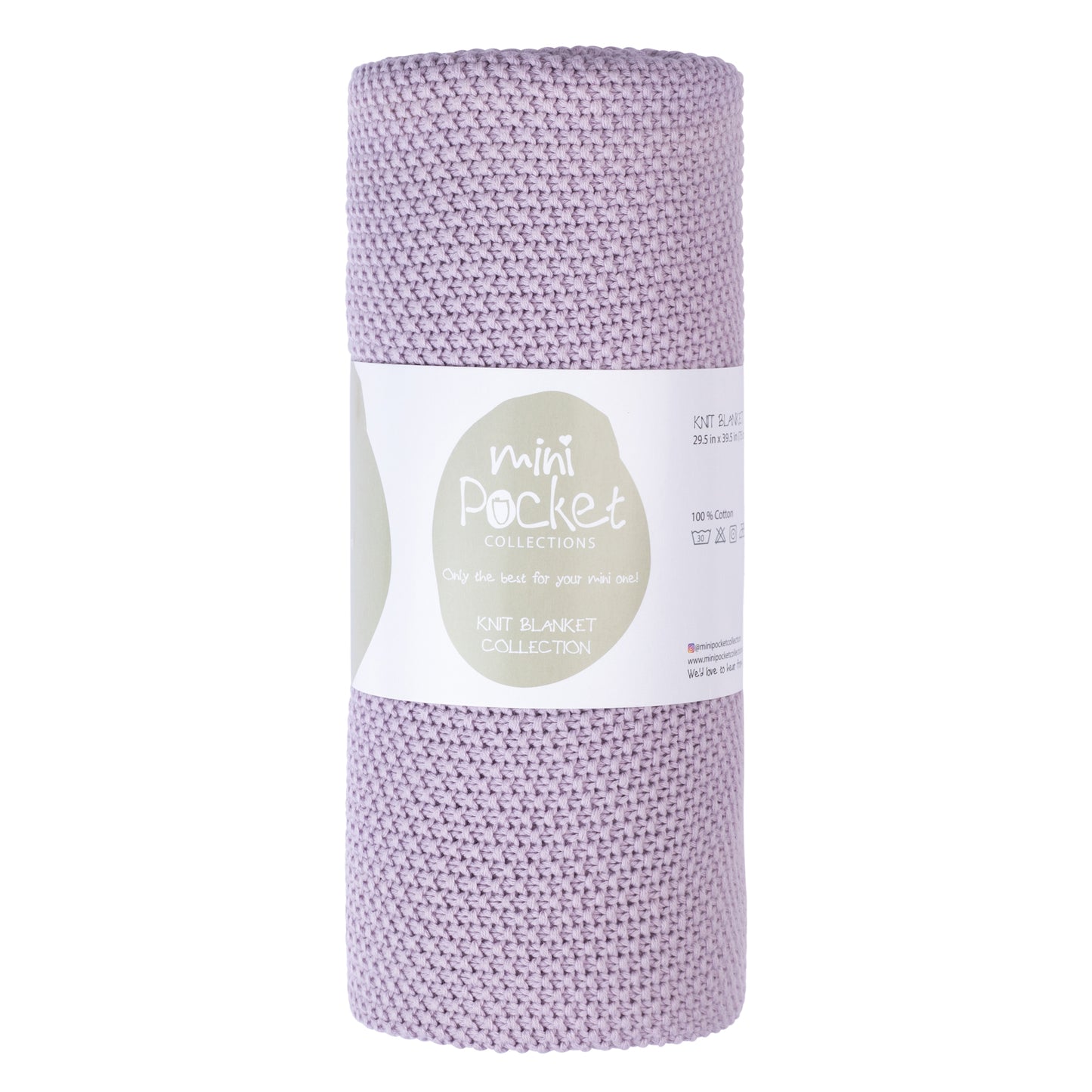 100% Cotton Knit Baby Blanket