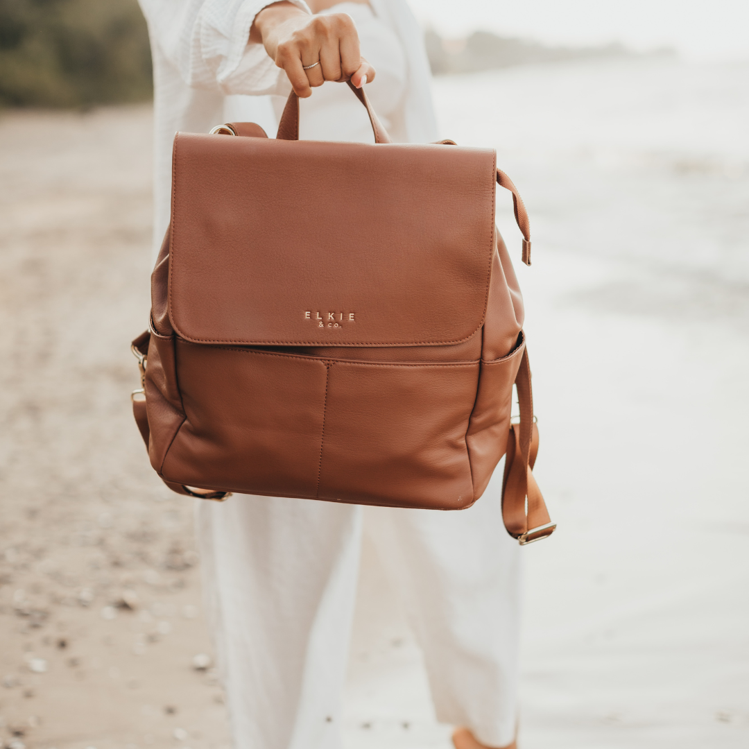 Genuine Leather Backpack / Handbag