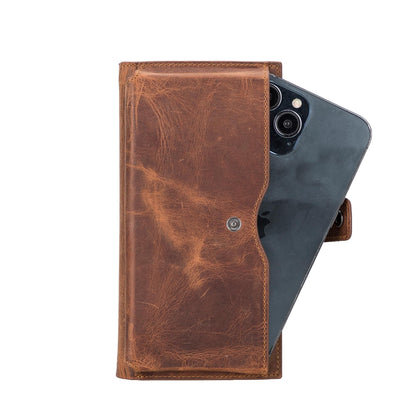 Women's Leather Wallet with Cell Phone Section