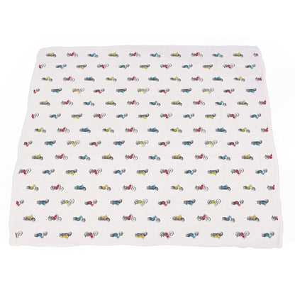 Vintage Muscle Cars Bamboo Muslin Blanket
