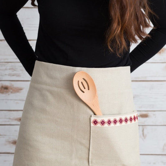Half Apron - Cream